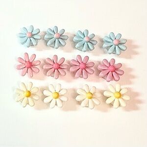 12 Resin Flower Croc Charms Jibbit Shoe Charm Disney Croc Charms